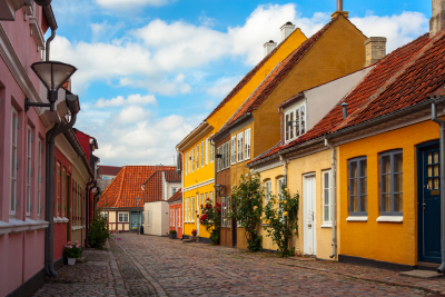 Vista de una calle de Odense