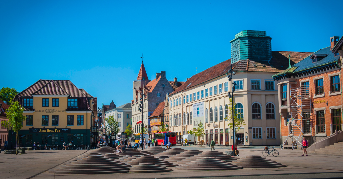 centro de la ciudad de Aalborg