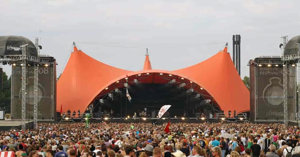El icónico escenario del festival de Roskilde
