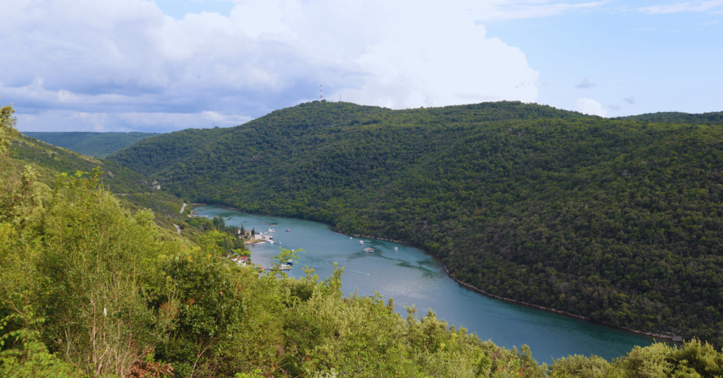 vistas del Fiordo de Limfjord en Dinamarca