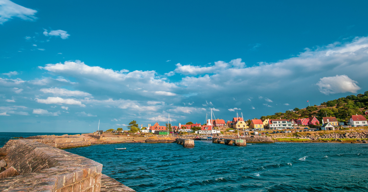 puerto en la Isla de Bornholm