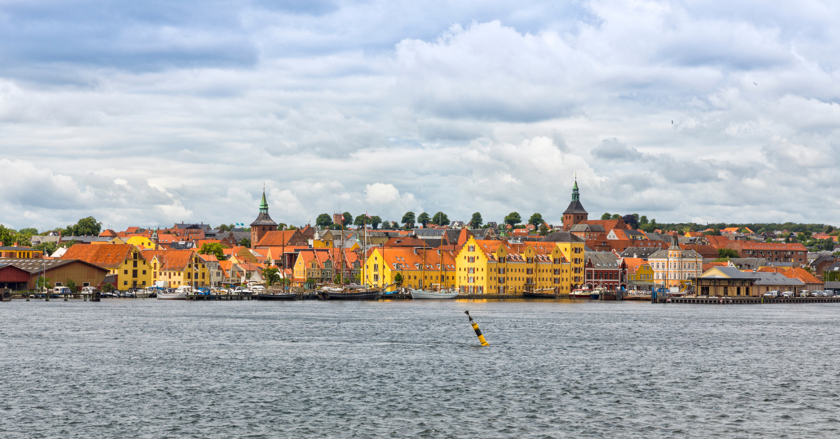 Vista de la ciudad de Svendborg