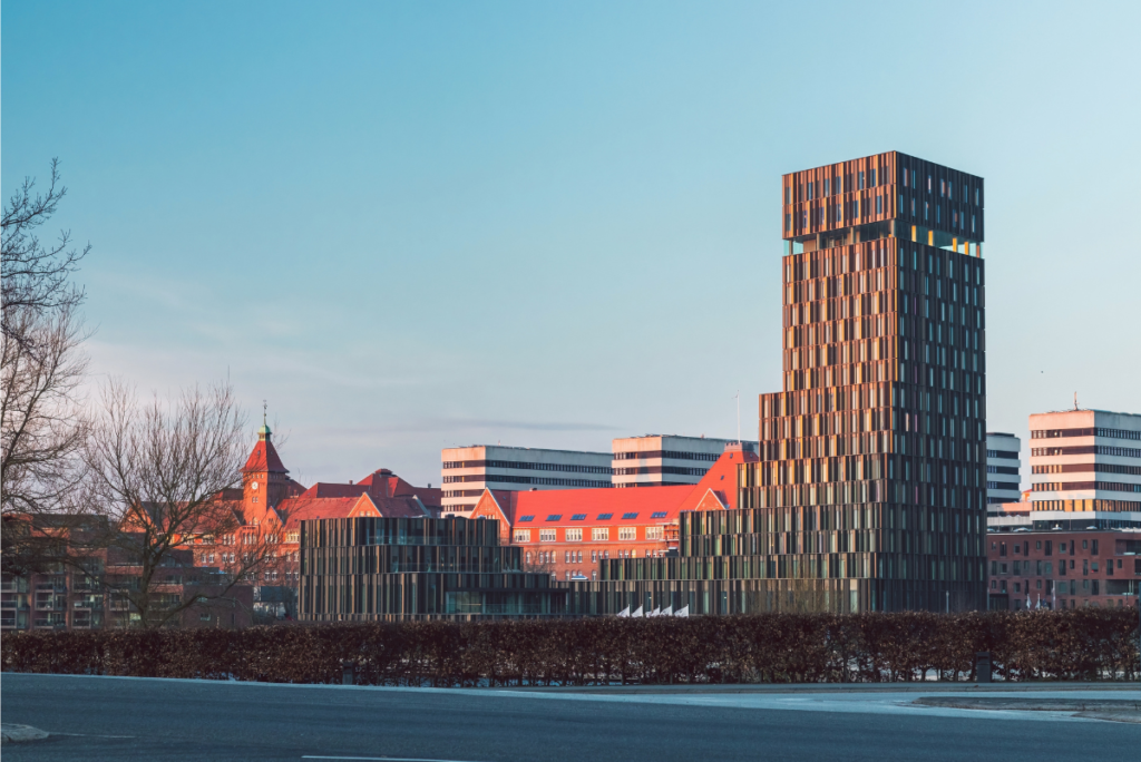 Hotel Alsik en Sønderborg donde se encuentra un mirador con vistas panorámicas a la ciudad