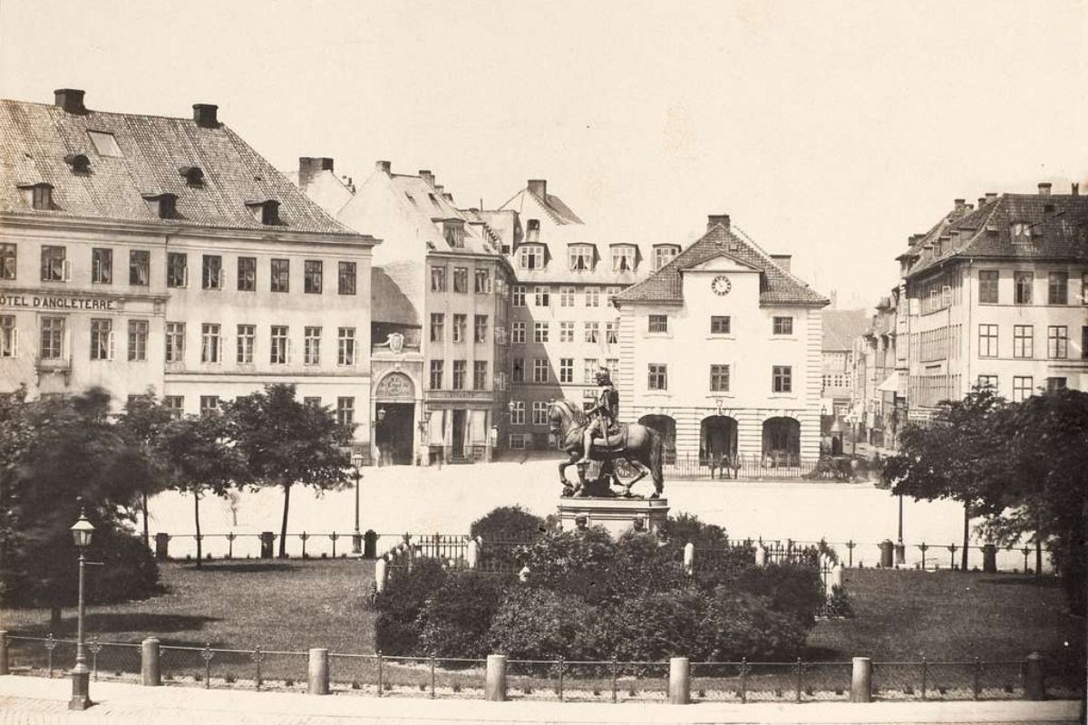 Foto histórica de Kongens Nytorv en 1870