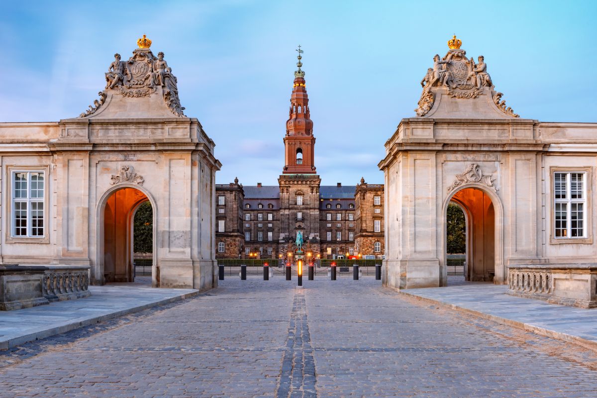 Palacio de Christiansborg atardecer