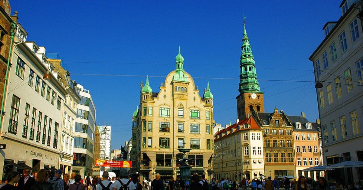 Plaza Stroget en Copenhague