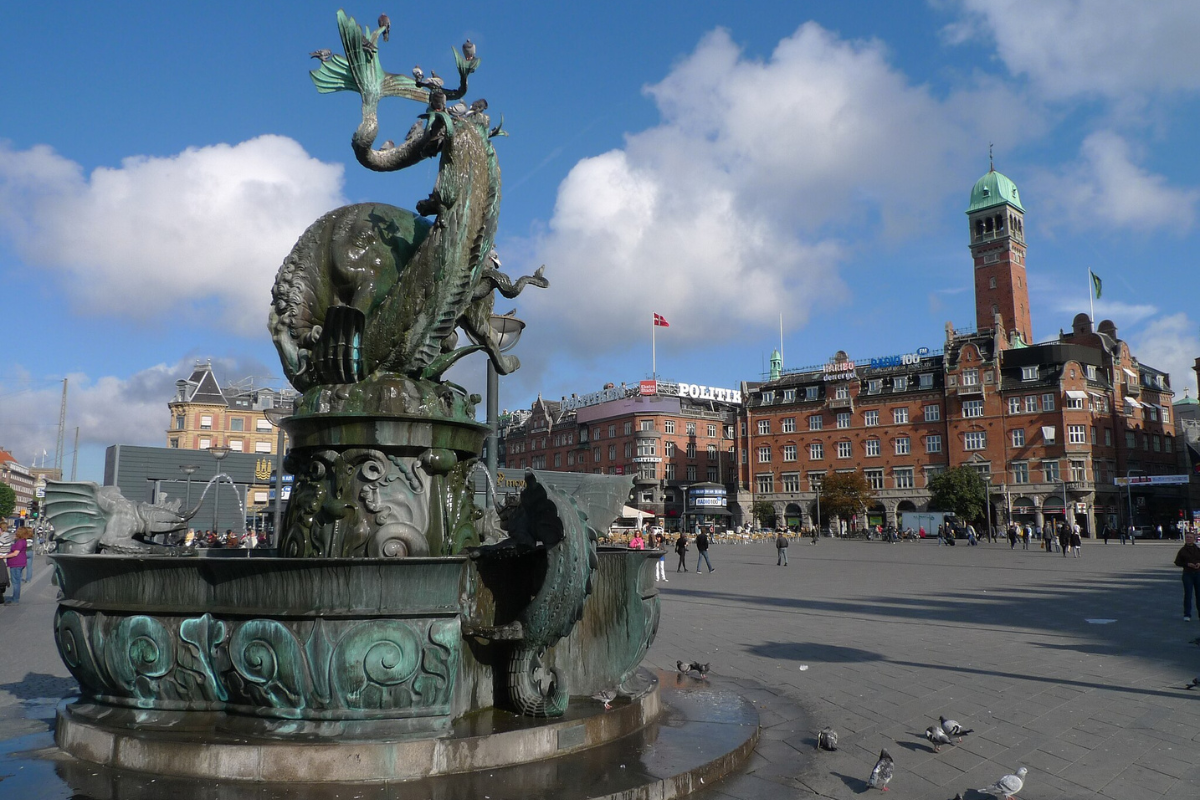 fuente del dragón en Rådhuspladsen